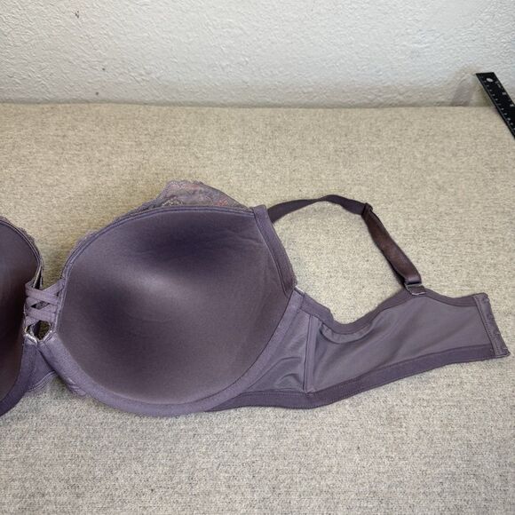 Torrid Bra Purple Lace Lined Underwire Convertible Romantic Lingerie 44DD - Picture 4 of 9